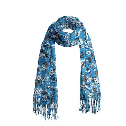 Tokyo-Tiger Delicate Blossom Fringed Scarf