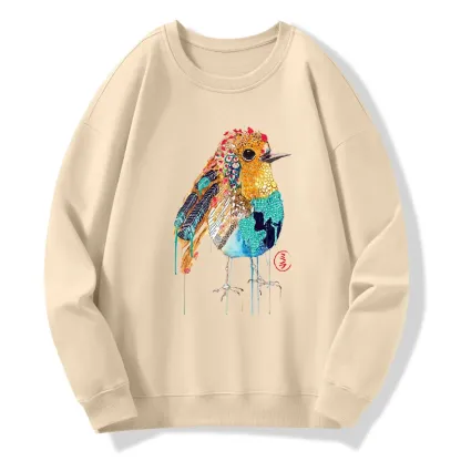 Tokyo-Tiger Sparkly Wild Bird Classic Sweatshirt