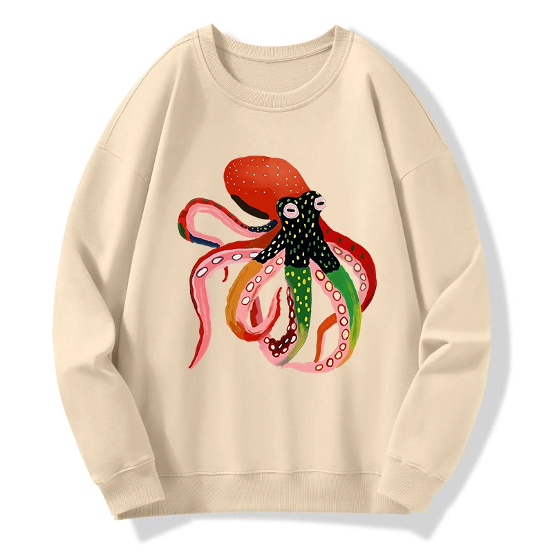 Tokyo-Tiger Colorful Octopus Art Classic Sweatshirt