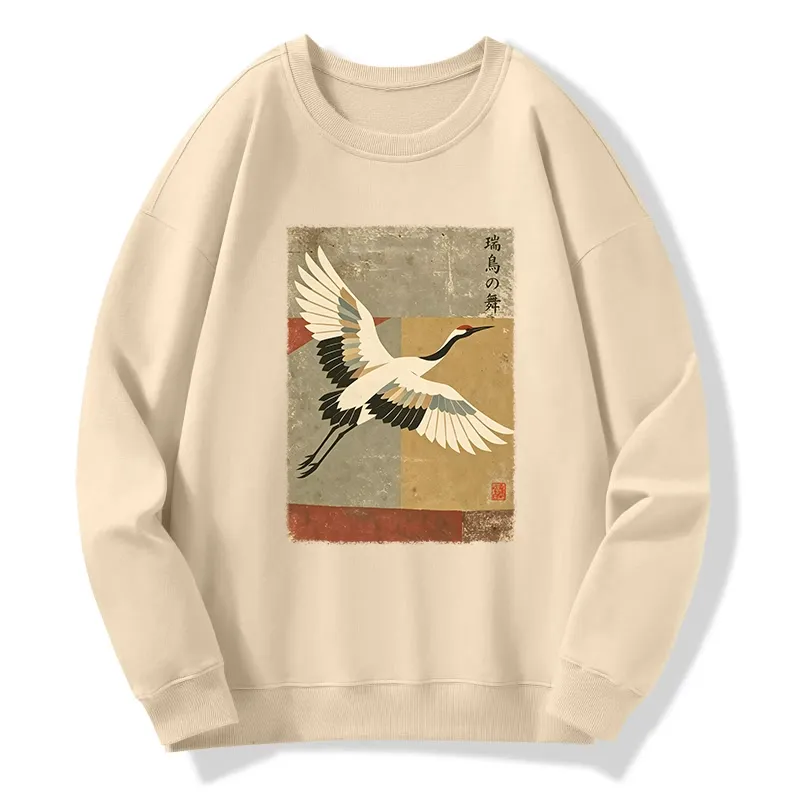 Tokyo-Tiger Crane Spirit Classic Sweatshirt