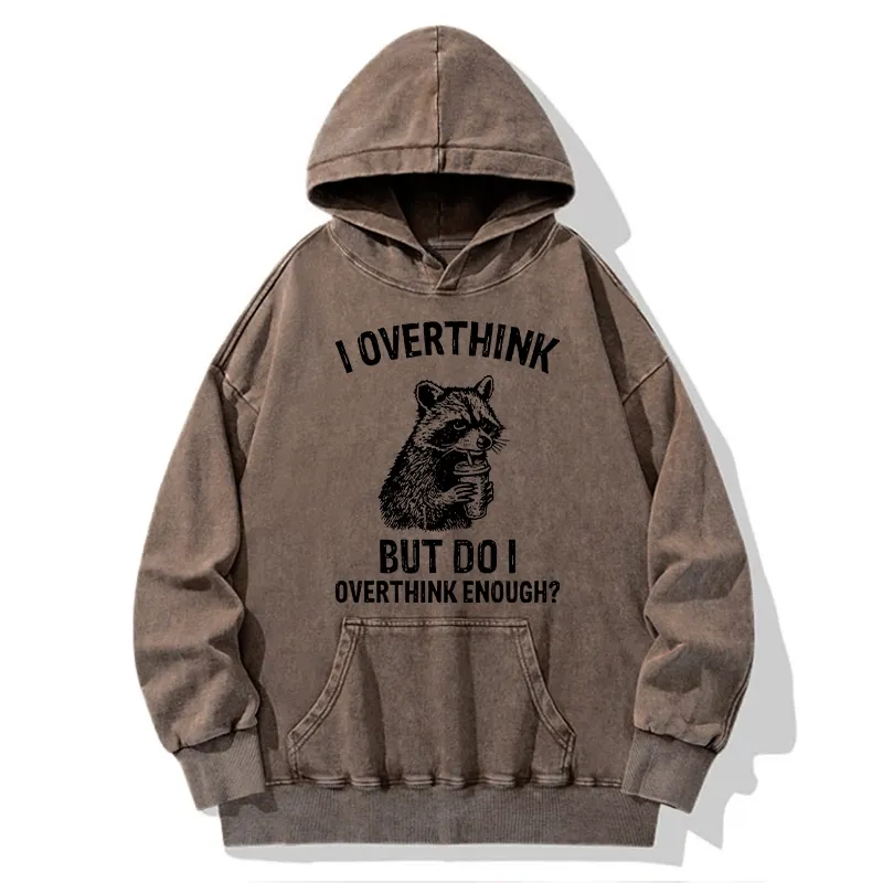 Tokyo-Tiger Constant Overthinking Washed Hoodie Sale