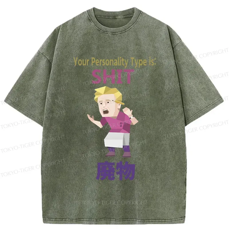 Tokyo-Tiger Your Special Mbti Washed T-Shirt