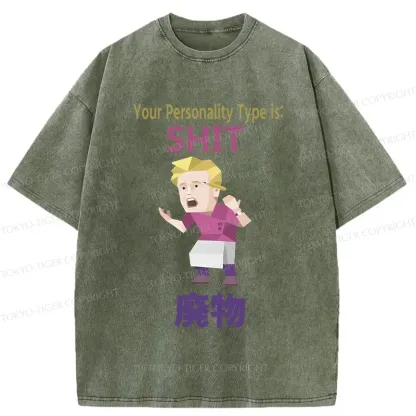 Tokyo-Tiger Your Special Mbti Washed T-Shirt