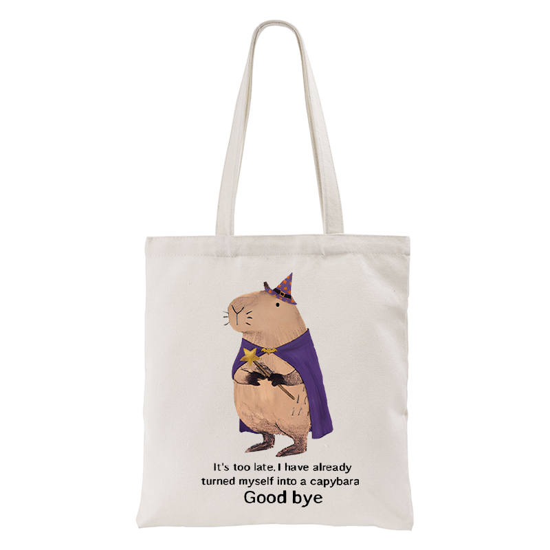 Tokyo-Tiger Funny Wizard Capybara Tote Bag