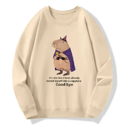 Tokyo-Tiger Funny Wizard Capybara Classic Sweatshirt