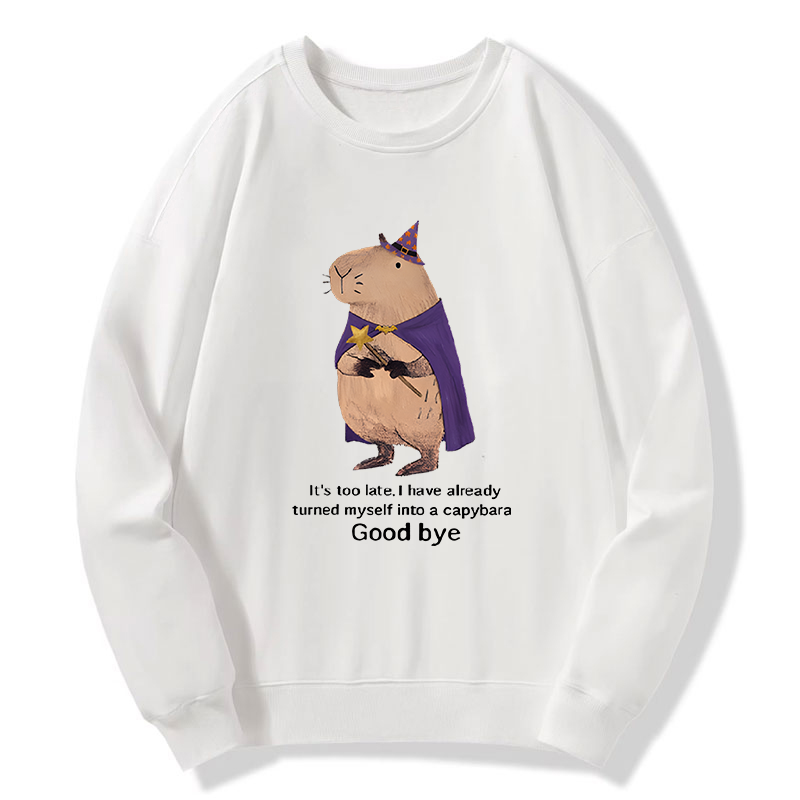 Tokyo-Tiger Funny Wizard Capybara Classic Sweatshirt