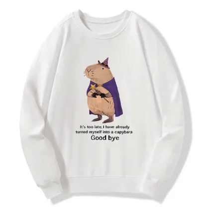 Tokyo-Tiger Funny Wizard Capybara Classic Sweatshirt