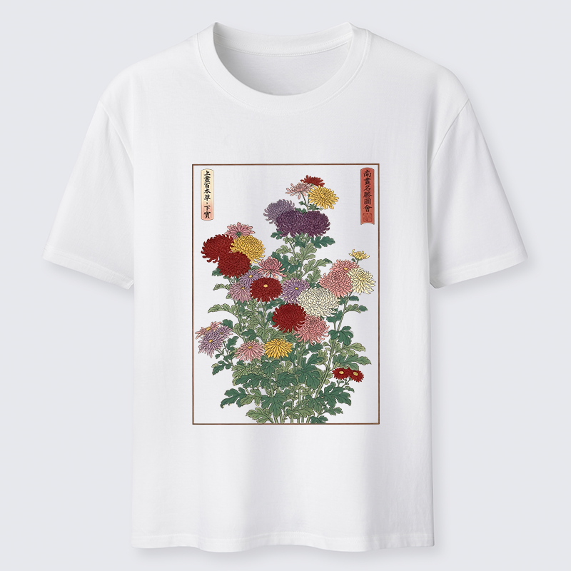 Tokyo-Tiger Traditional Bloom Print Classic T-Shirt