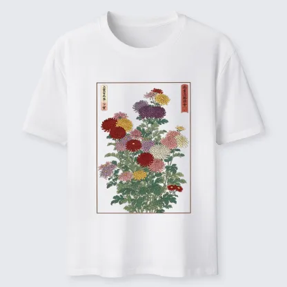 Tokyo-Tiger Traditional Bloom Print Classic T-Shirt