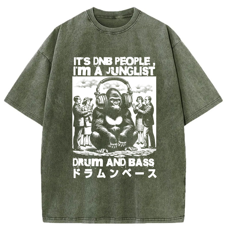 Tokyo-Tiger This Is DNB People Washed T-Shirt