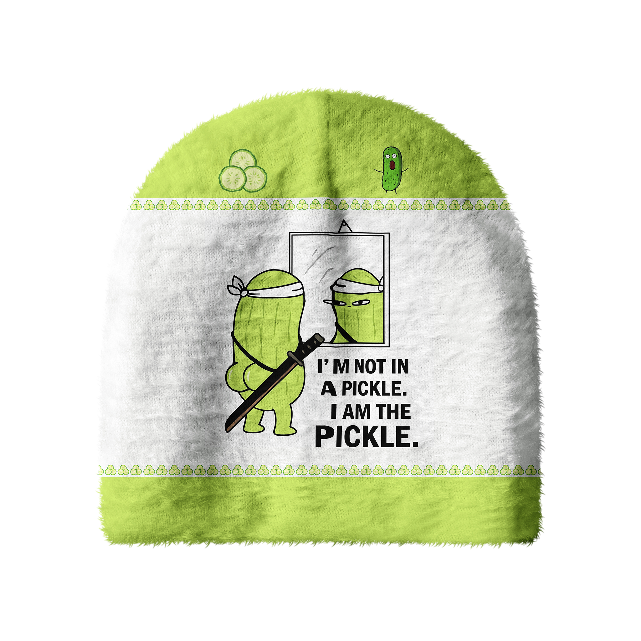 Tokyo-Tiger Funny I Am The Pickle Fuzzy Beanie
