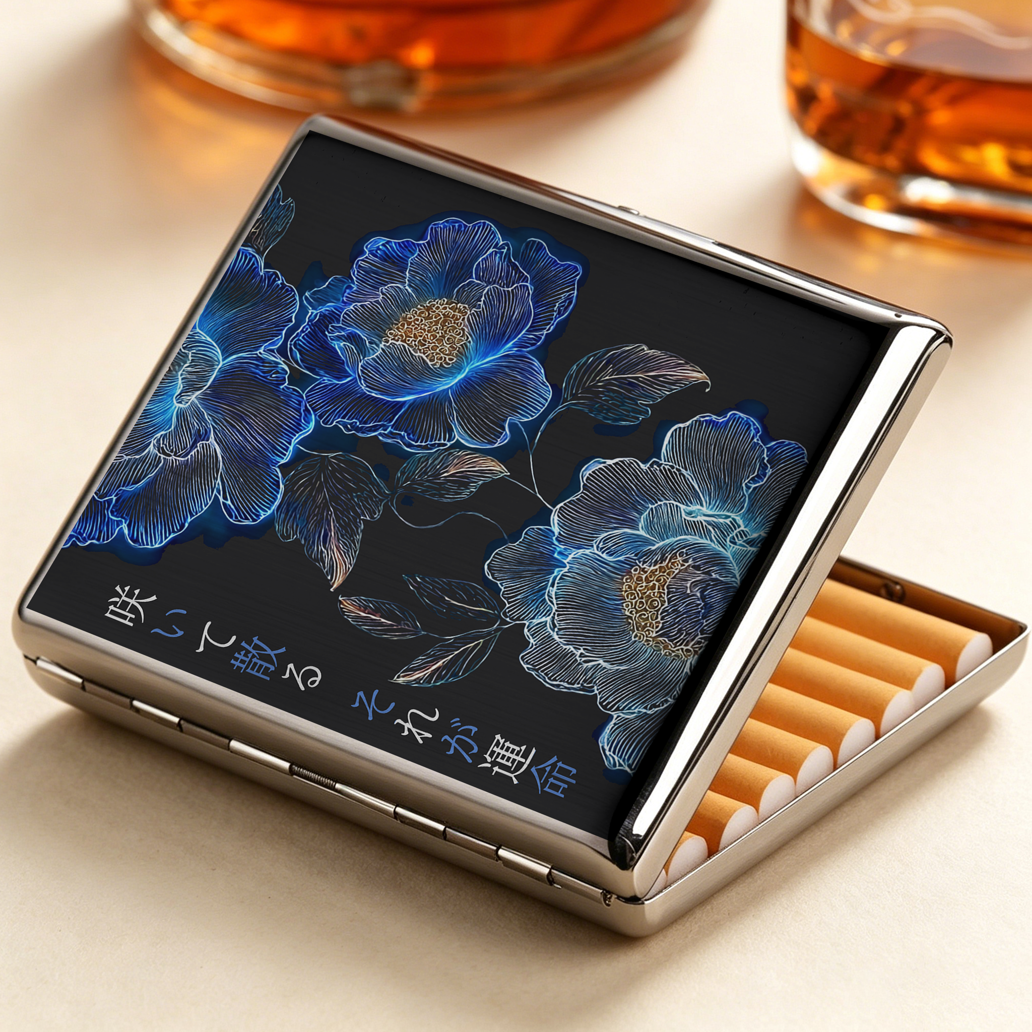 Tokyo-Tiger The Sea Of Flowers In The Darkness Cigarette Case