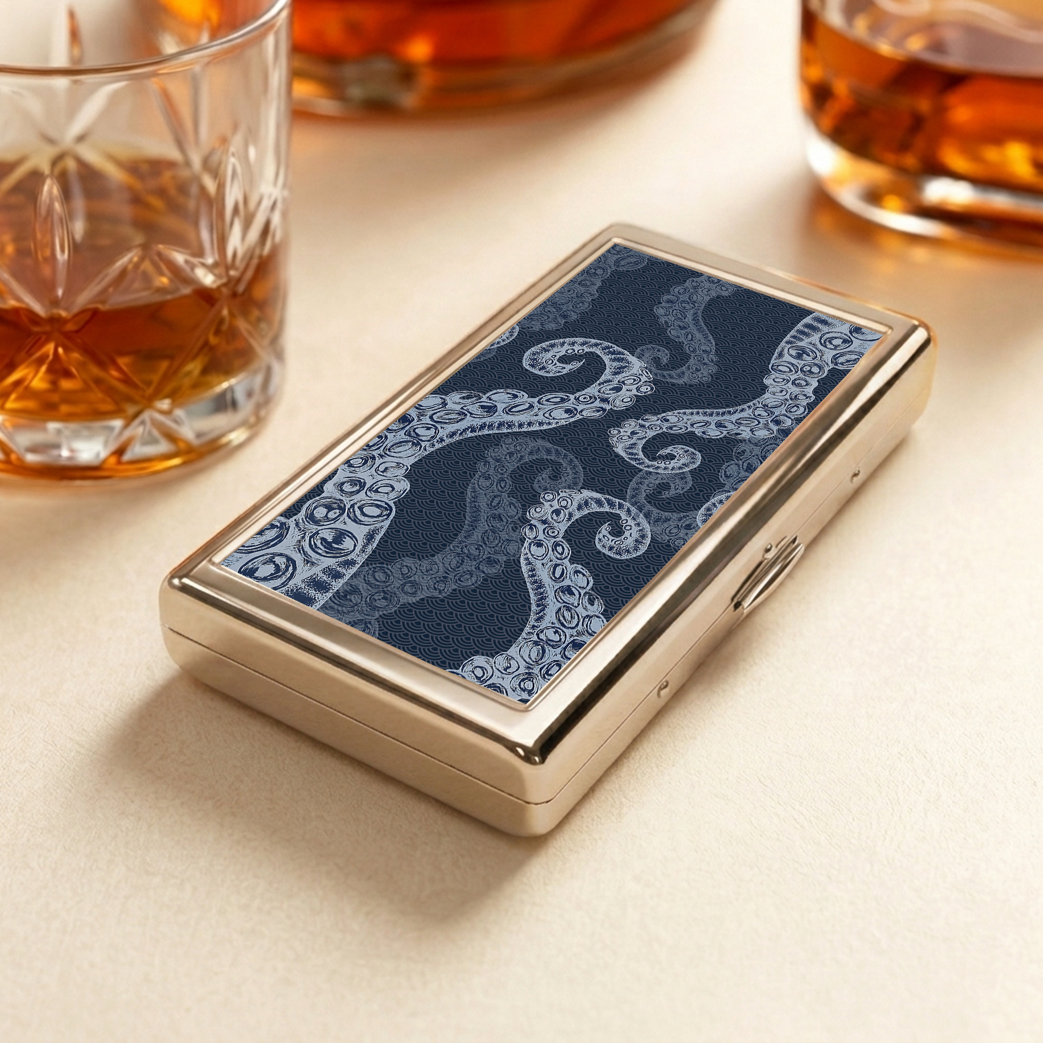 Tokyo-Tiger Octopus Tentacles Japanese Pocket Cigarette Case