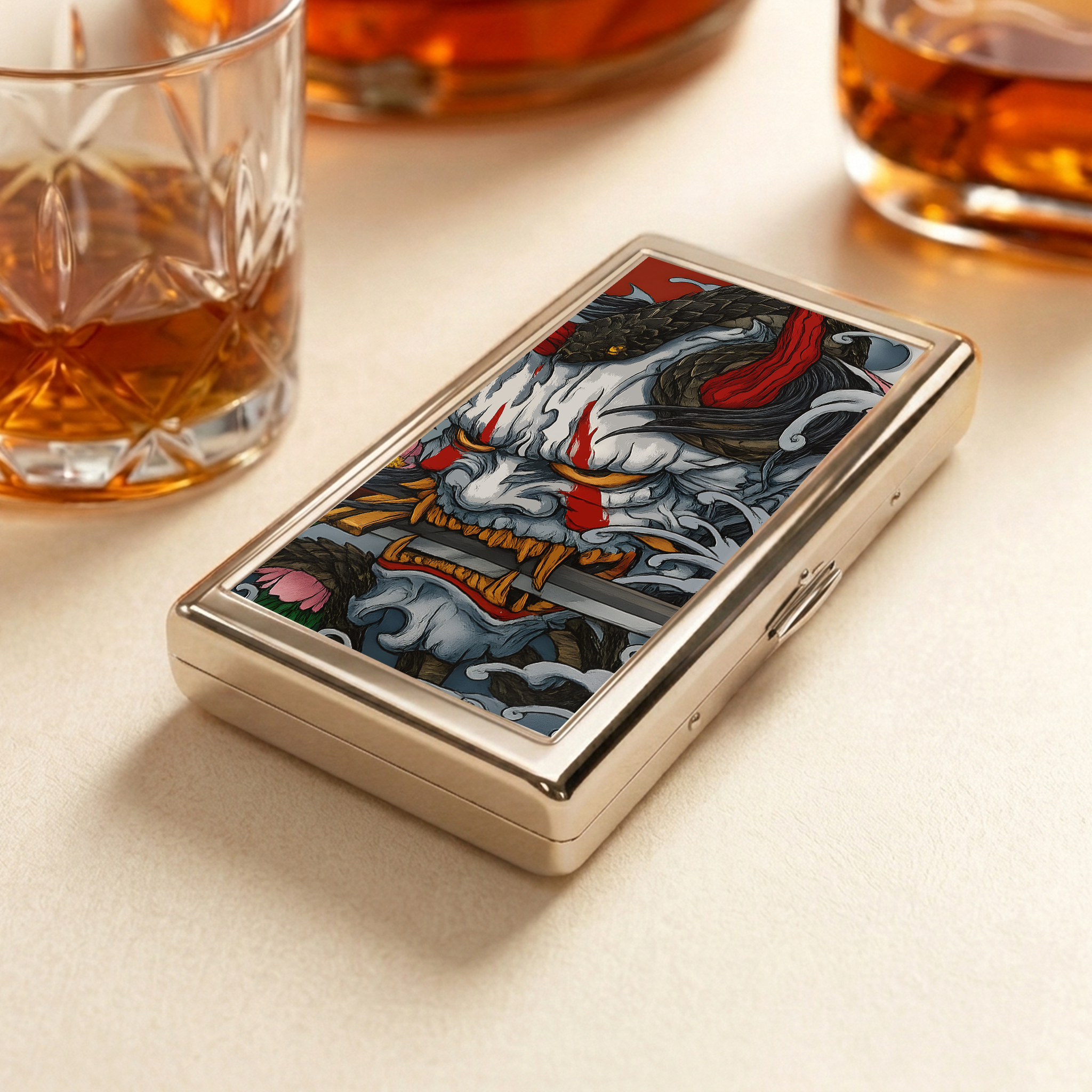 Tokyo-Tiger Evil Ghost Sword  Pocket Cigarette Case