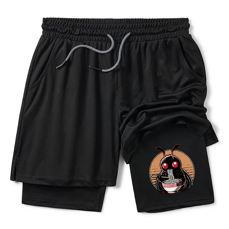 Tokyo-Tiger Mothman Eats Japanese Ramen Training Shorts