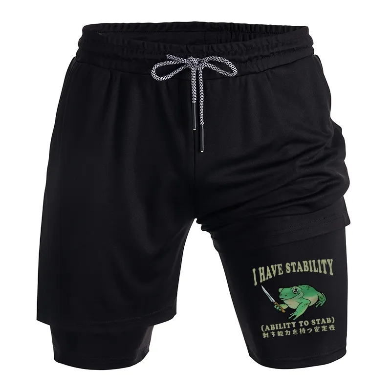 Tokyo-Tiger Mentally Stable Assassin Frog Training Shorts