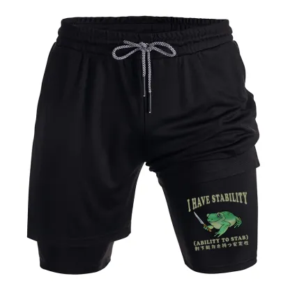 Tokyo-Tiger Mentally Stable Assassin Frog Training Shorts