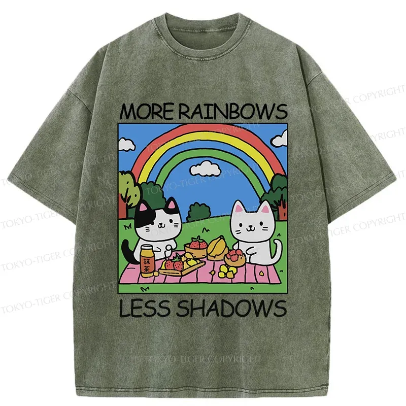 Tokyo-Tiger More Rainbows Less Shadows Washed T-Shirt