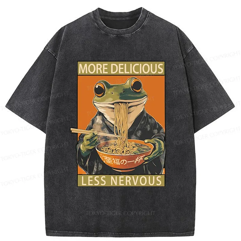Tokyo-Tiger More Delicious Less Nervous Washed T-Shirt