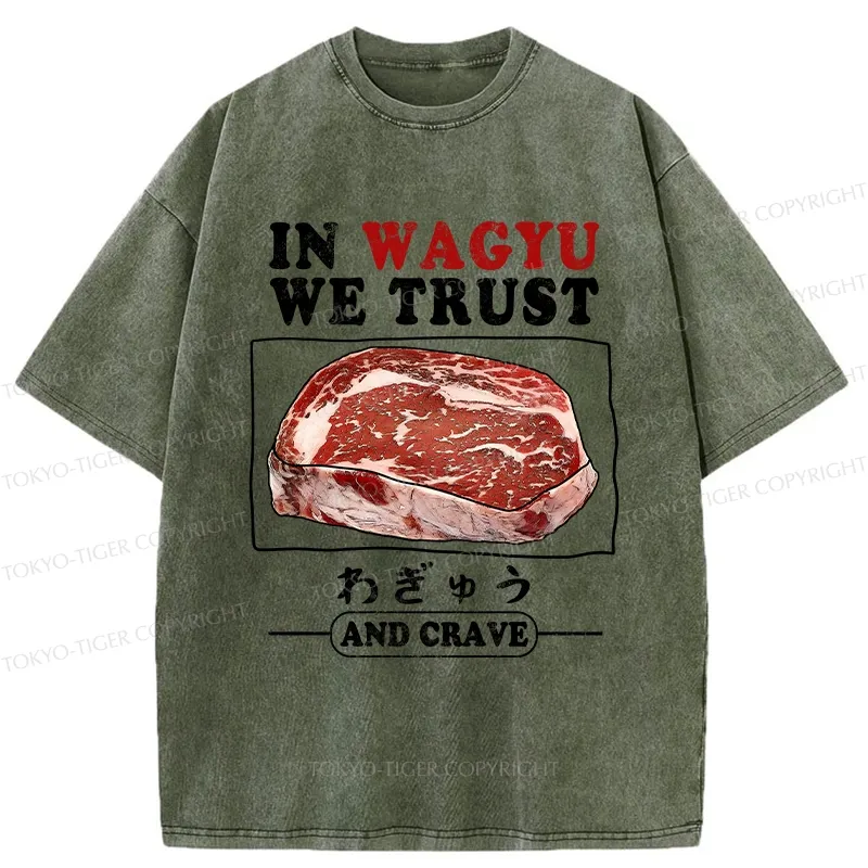 Tokyo-Tiger In Wagyu We Trust Washed T-Shirt