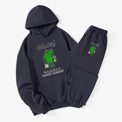 Tokyo-Tiger Is It Already Monday Fleece Lined Hoodie Set