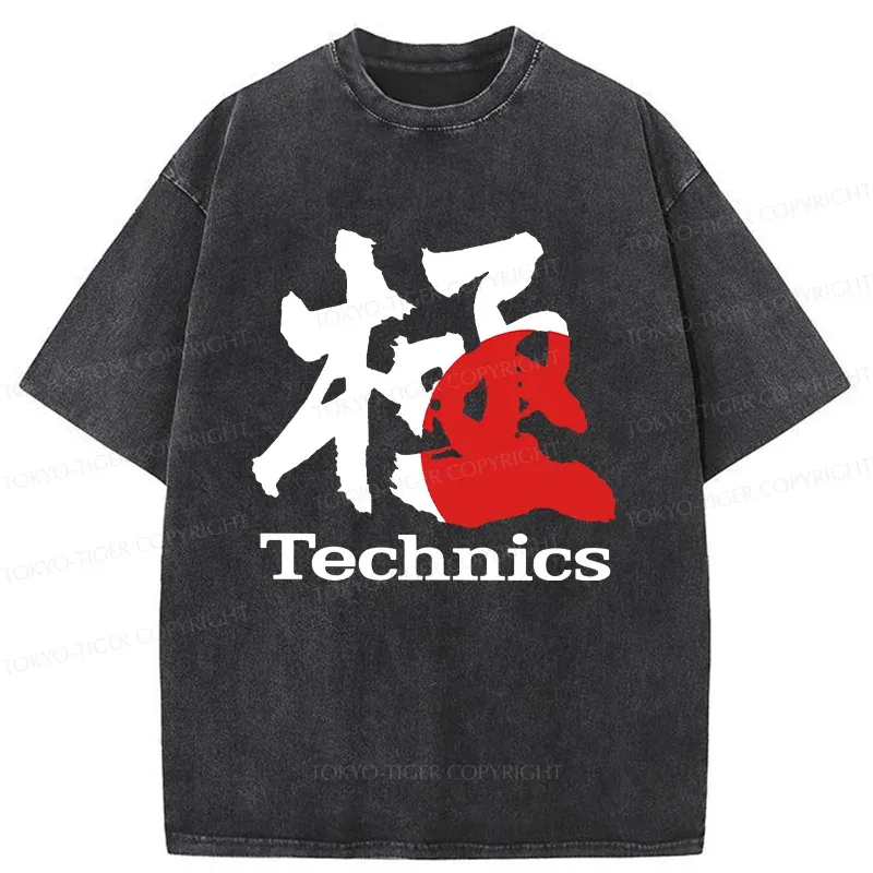 Tokyo-Tiger Technics Kanji Washed T-Shirt