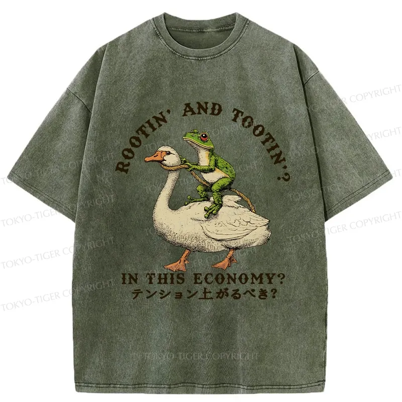 Tokyo-Tiger Should I Be Excited Washed T-Shirt