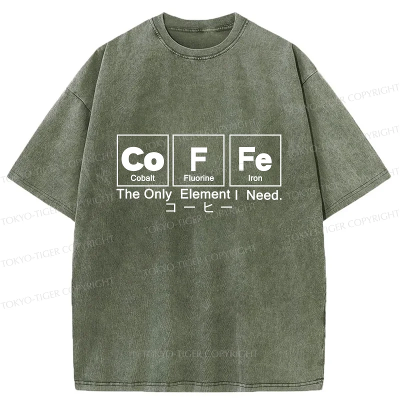 Tokyo-Tiger Water Of Life Funny Washed T-Shirt