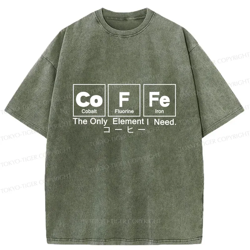 Tokyo-Tiger Water Of Life Funny Washed T-Shirt
