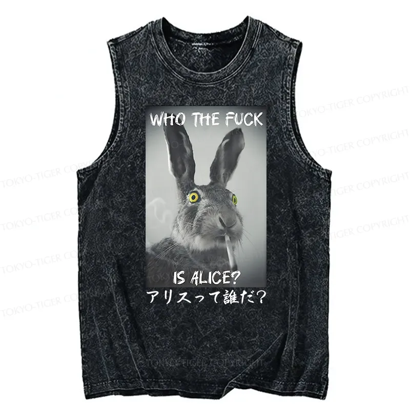 Tokyo-Tiger Who Is Alice? Washed Tank Sale