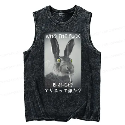 Tokyo-Tiger Who Is Alice? Washed Tank
