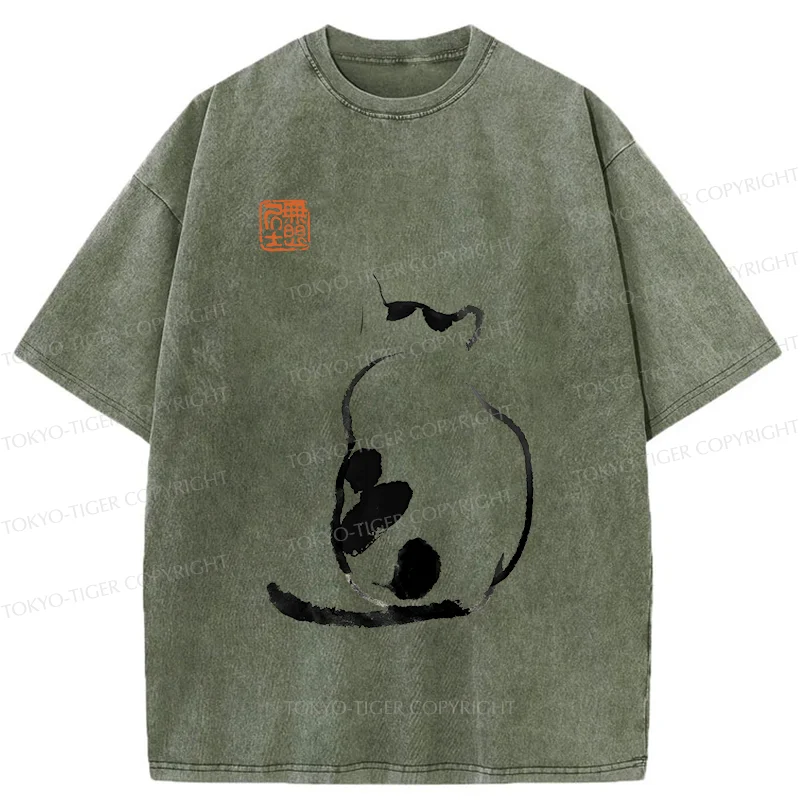 Tokyo-Tiger Cat's Back Japan Washed T-Shirt