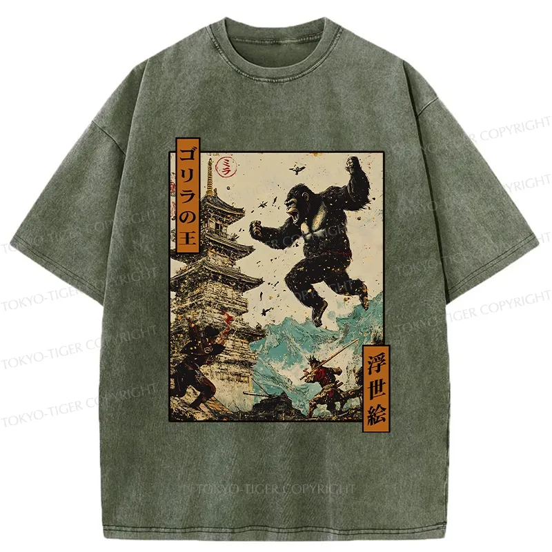 Tokyo-Tiger The Gorilla King Washed T-Shirt