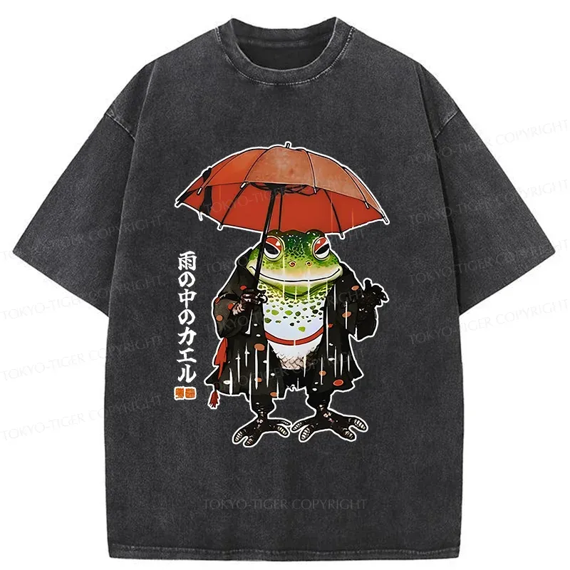 Tokyo-Tiger Heartbeat Rhythm Washed T-Shirt Sale