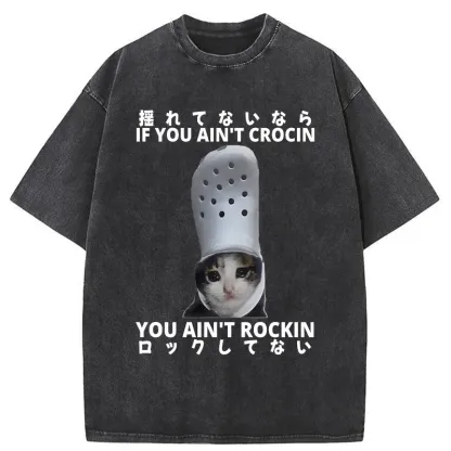 Tokyo-Tiger Funny Cat Meme Japan Washed T-Shirt