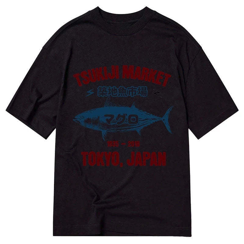 Tokyo-Tiger Japanese Tsukiji Fish Market Classic T-Shirt