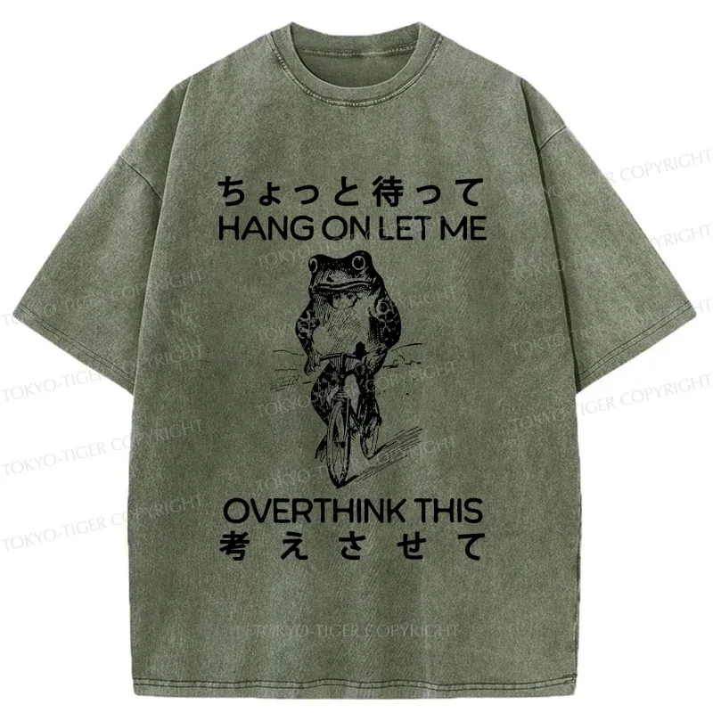 Tokyo-Tiger Overthinking Frog Washed T-Shirt