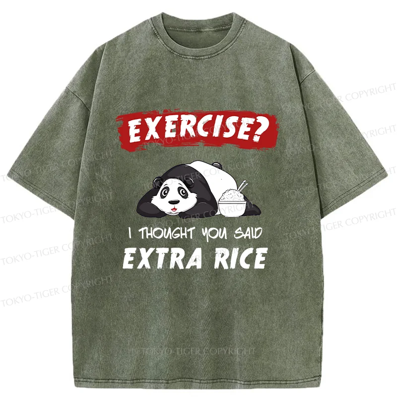 Tokyo-Tiger Funny Panda Washed T-Shirt