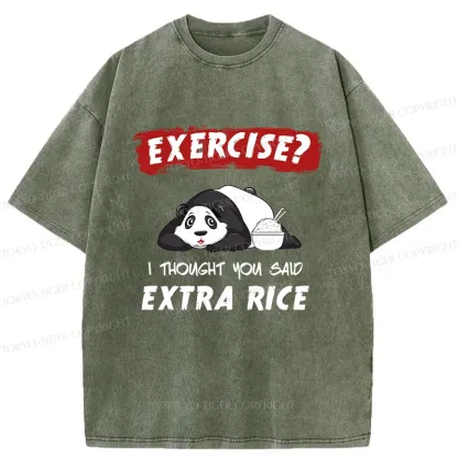 Tokyo-Tiger Funny Panda Washed T-Shirt