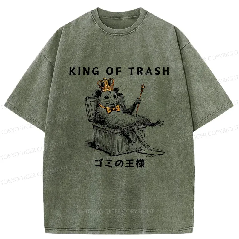 Tokyo-Tiger King Of Trash Washed T-Shirt