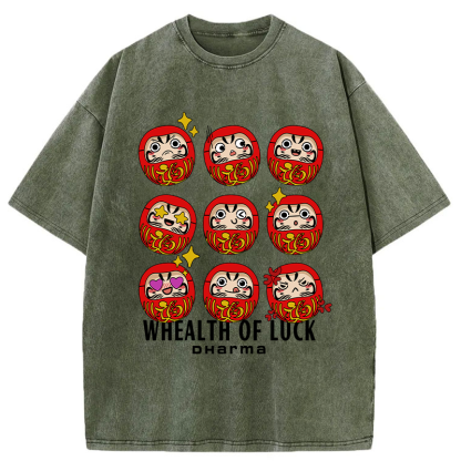Tokyo-Tiger Whealth Of Luck Washed T-Shirt