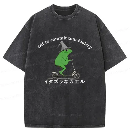 Tokyo-Tiger Stupid Frog Washed T-Shirt