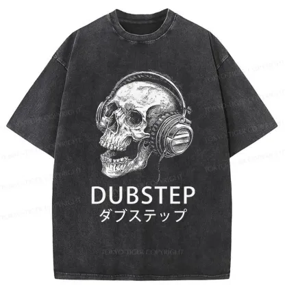 Tokyo-Tiger Dubstep Music Washed T-Shirt