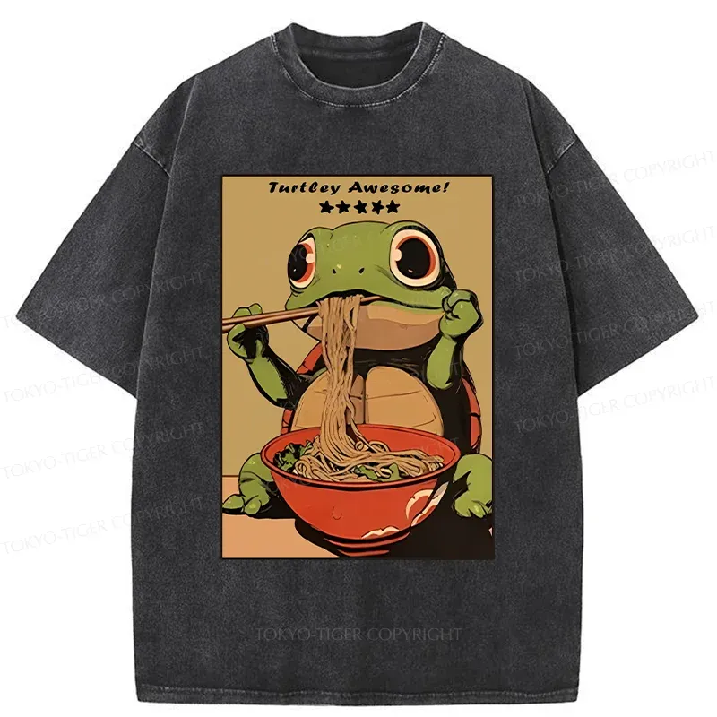 Tokyo-Tiger Heartbeat Rhythm Washed T-Shirt Sale