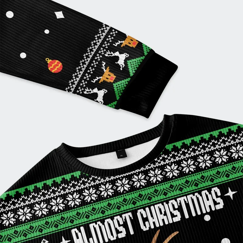 Tokyo-Tiger Reindeer Man Funny Christmas Ugly Sweatshirt