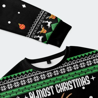 Tokyo-Tiger Reindeer Man Funny Christmas Ugly Sweatshirt