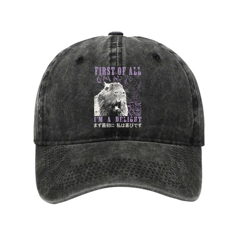 Tokyo-Tiger First Of All I'm A Delight Washed Cap Sale