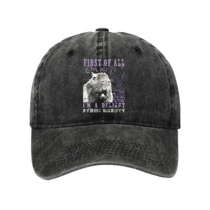 Tokyo-Tiger First Of All I'm A Delight Washed Cap