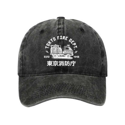 Tokyo-Tiger Tokyo Fire Dept Washed Cap