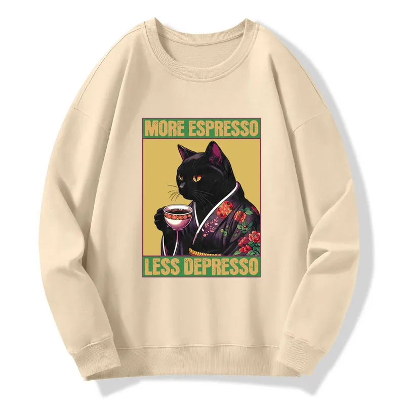 Tokyo-Tiger Up Caffeine Down Depression Sweatshirt